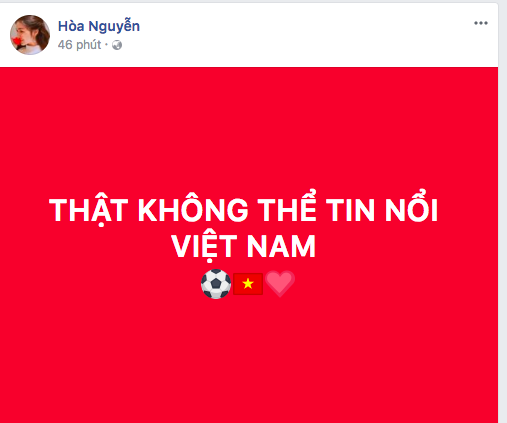 Sao Việt, sao Việt chúc mừng U23 Việt Nam, U23 Việt Nam